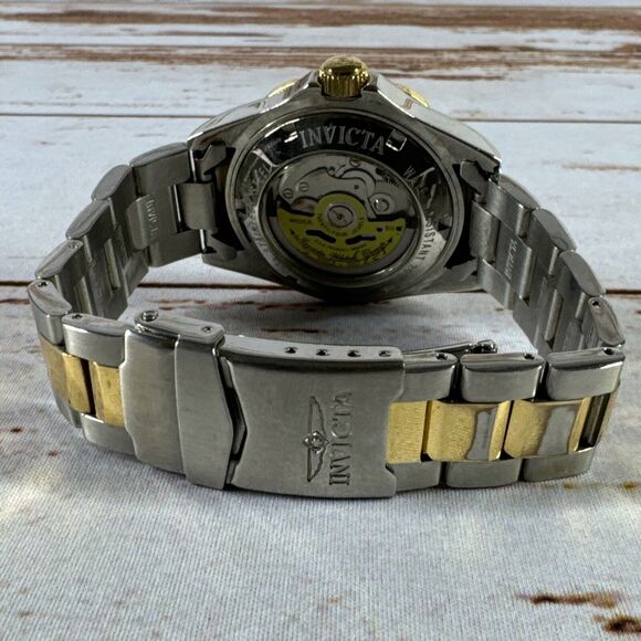 Invicta Grand Diver Automatic Men’s Watch With Japan Movement Gold/silver/ Blu - Picture 8 of 8